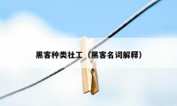 黑客种类社工(黑客名词解释)