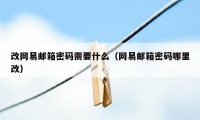 改网易邮箱密码需要什么（网易邮箱密码哪里改）