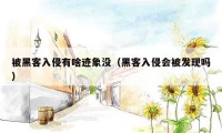 被黑客入侵有啥迹象没(黑客入侵会被发现吗)