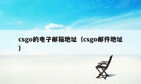 csgo的电子邮箱地址（csgo邮件地址）