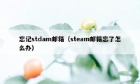 忘记stdam邮箱(steam邮箱忘了怎么办)