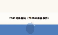 2008的黑客杨（2008年黑客事件）