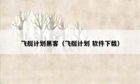 飞艇计划黑客(飞艇计划 软件下载)