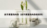 关于黑客改内存(关于黑客改内存的软件)