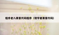程序老八黑客代码程序(初学者黑客代码)