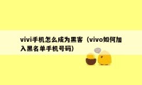 vivi手机怎么成为黑客（vivo如何加入黑名单手机号码）