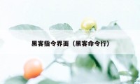 黑客指令界面(黑客命令行)