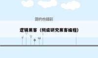 逻辑黑客（彻底研究黑客编程）