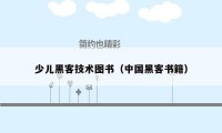 少儿黑客技术图书(中国黑客书籍)