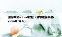 黑客攻陷icloud数据（黑客破解苹果icloud好莱坞）