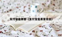 支付宝是黑客（支付宝是黑客攻击）