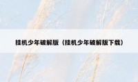 挂机少年破解版(挂机少年破解版下载)