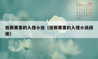 抵御黑客的入侵小说（抵御黑客的入侵小说阅读）