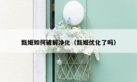 甄姬如何破解净化（甄姬优化了吗）