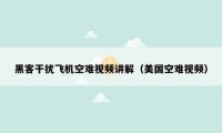黑客干扰飞机空难视频讲解(美国空难视频)